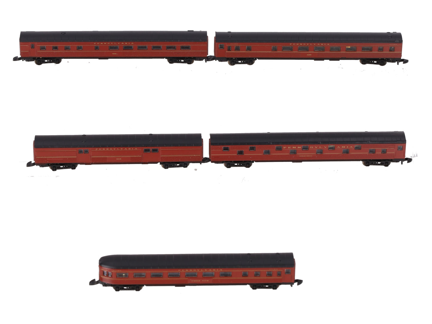Marklin Z Scale Pennsylvania Railroad Streamliner Passenger Cars (Set of 5) LN