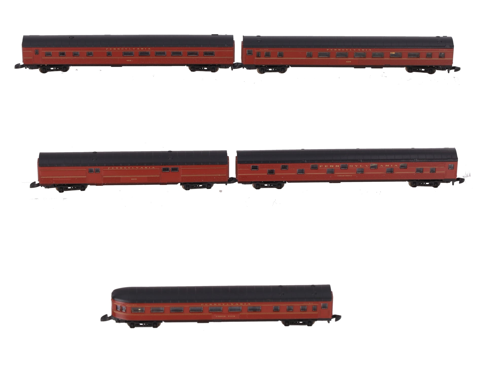 Marklin Z Scale Pennsylvania Railroad Streamliner Passenger Cars (Set of 5) LN