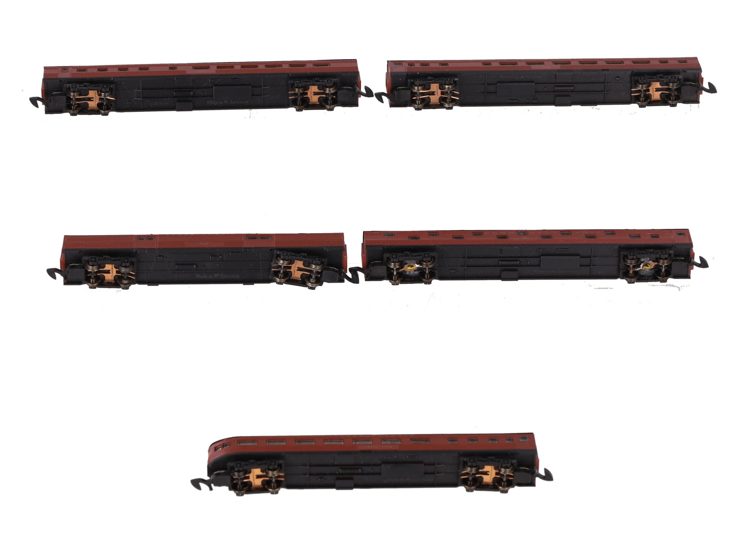 Marklin Z Scale Pennsylvania Railroad Streamliner Passenger Cars (Set of 5) LN