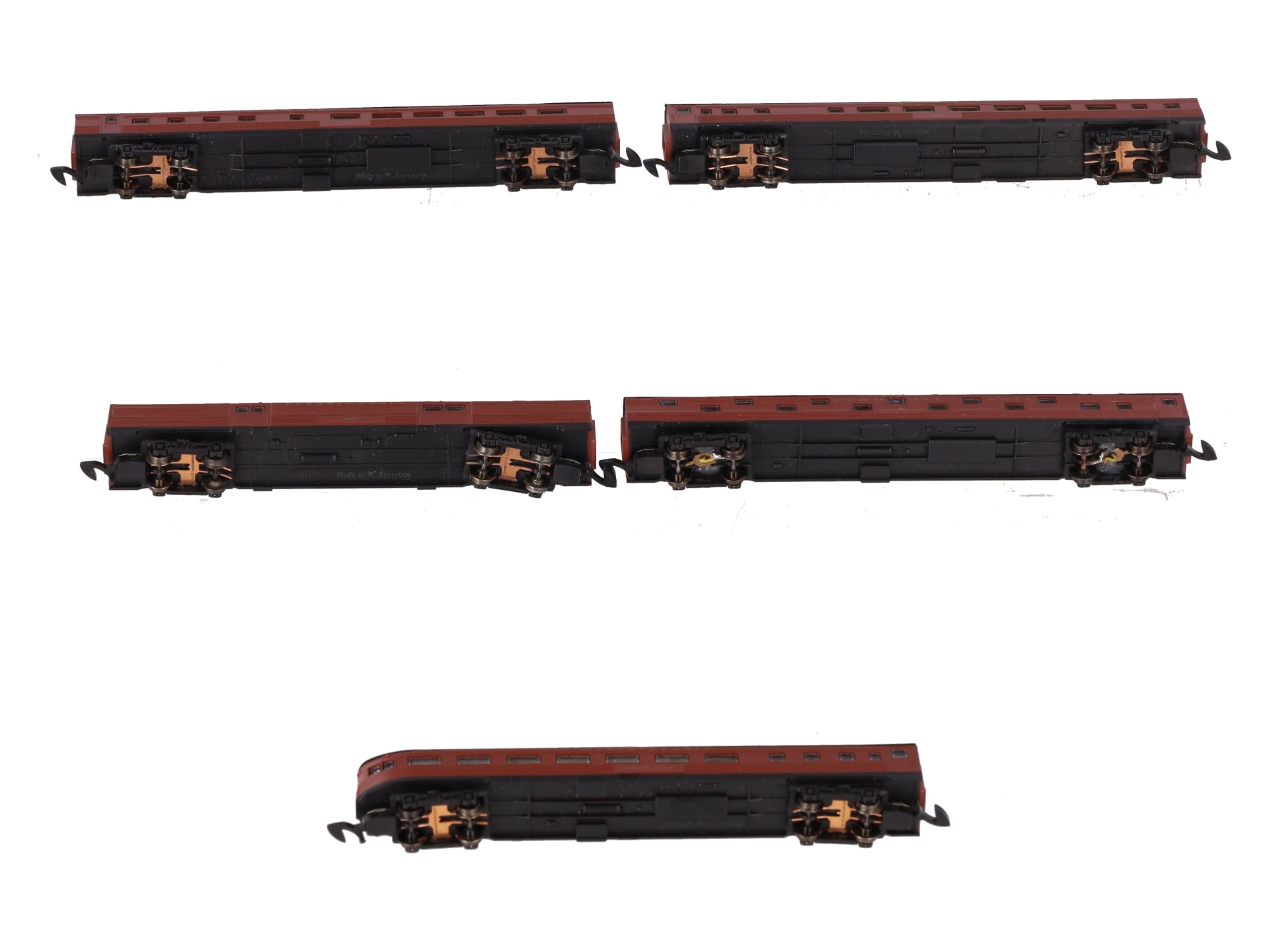Marklin Z Scale Pennsylvania Railroad Streamliner Passenger Cars (Set of 5) LN
