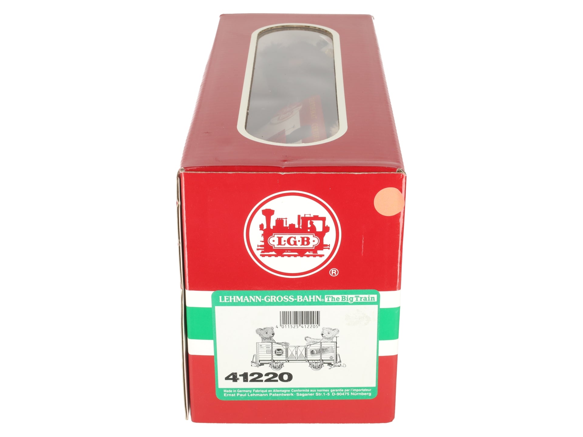 LGB 41220 G Gauge Gondola with 2 Steiff Bears LN/Box