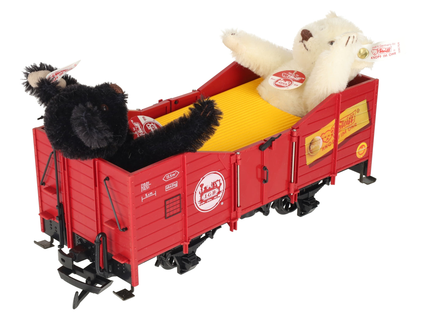 LGB 41220 G Gauge Gondola with 2 Steiff Bears LN/Box