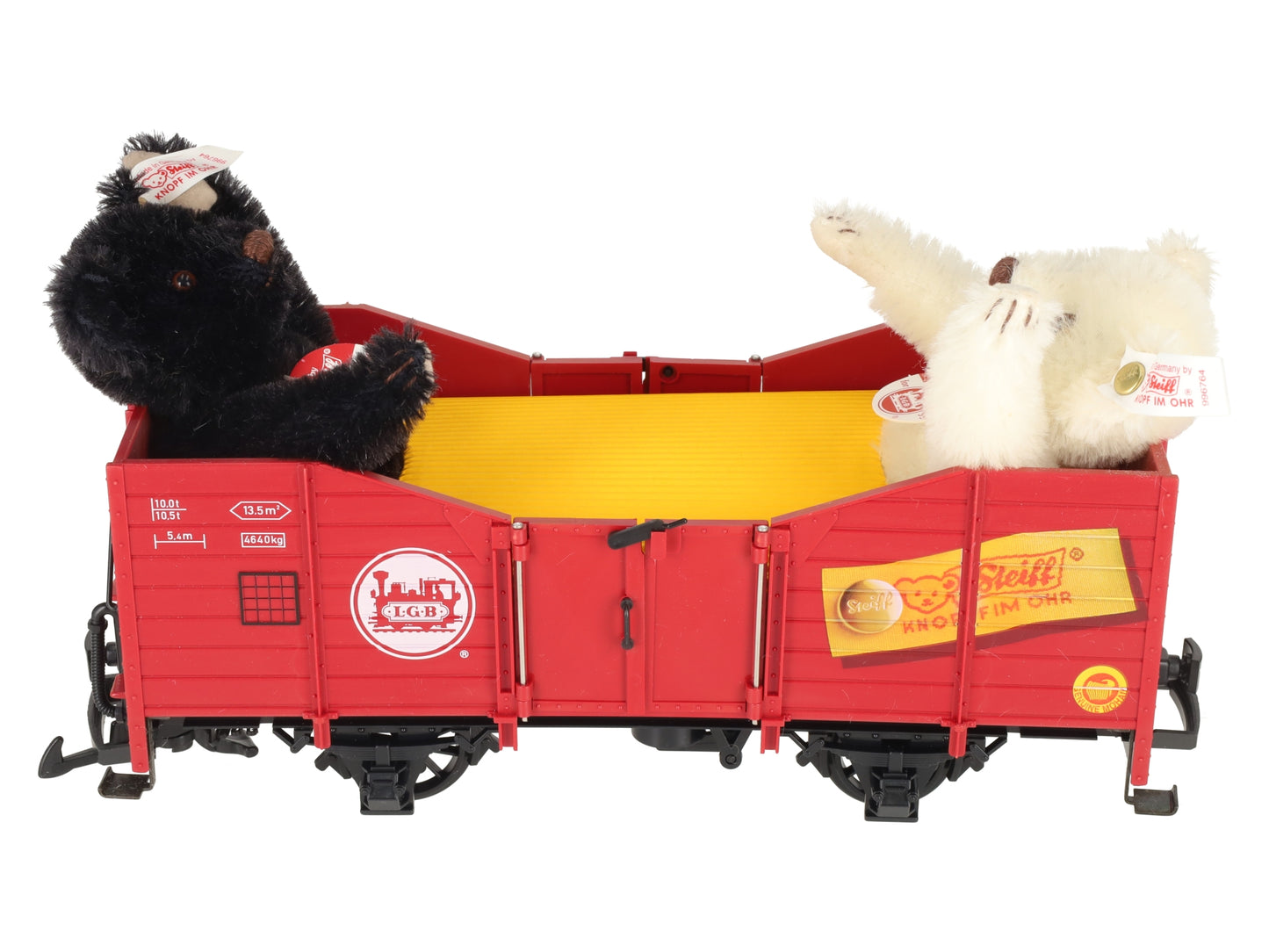 LGB 41220 G Gauge Gondola with 2 Steiff Bears LN/Box