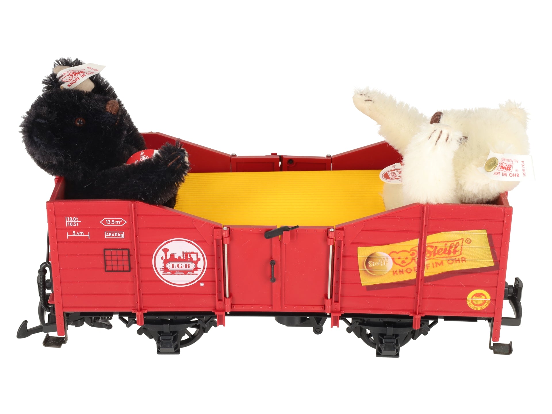 LGB 41220 G Gauge Gondola with 2 Steiff Bears LN/Box