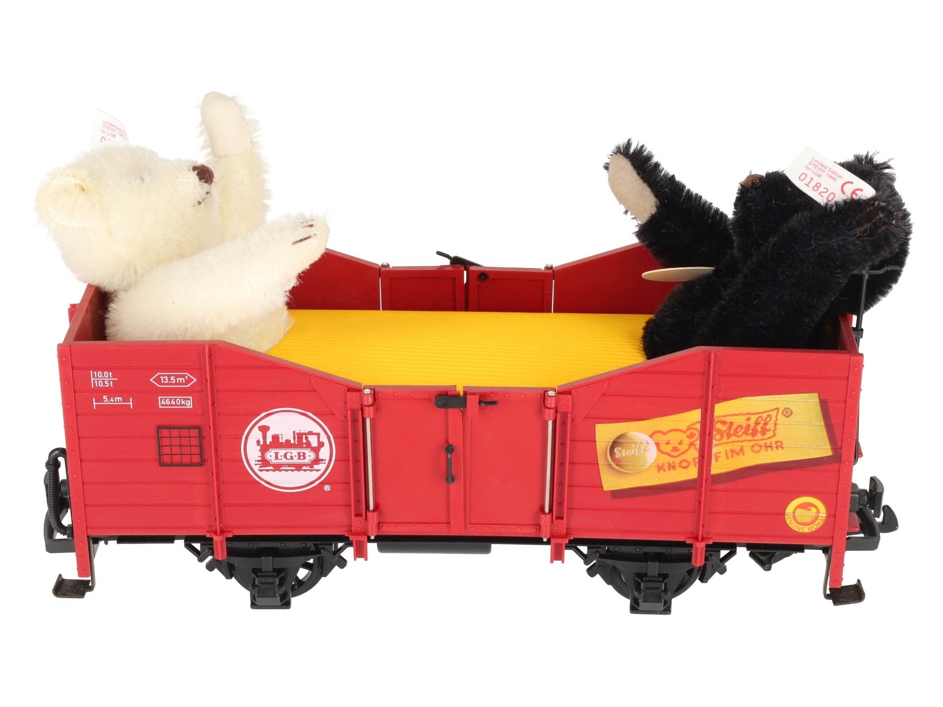 LGB 41220 G Gauge Gondola with 2 Steiff Bears LN/Box