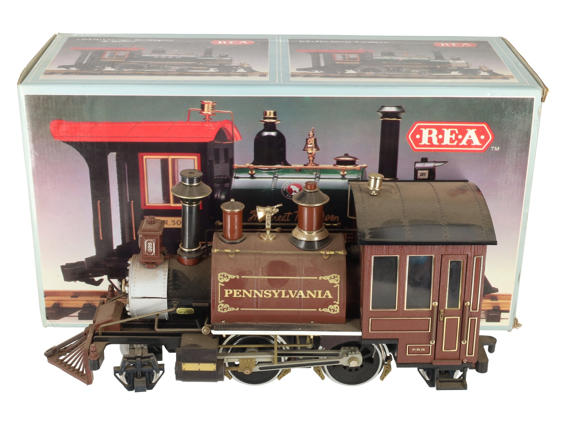 Aristo-Craft 21001 G Scale Pennsylvania Railroad Rogers 2-4-2 Steam Locomotive EX/Box