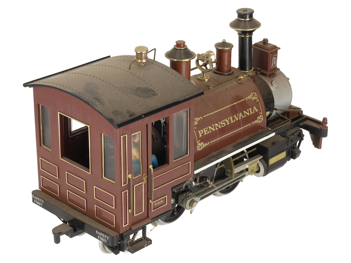 Aristo-Craft 21001 G Scale Pennsylvania Railroad Rogers 2-4-2 Steam Locomotive EX/Box