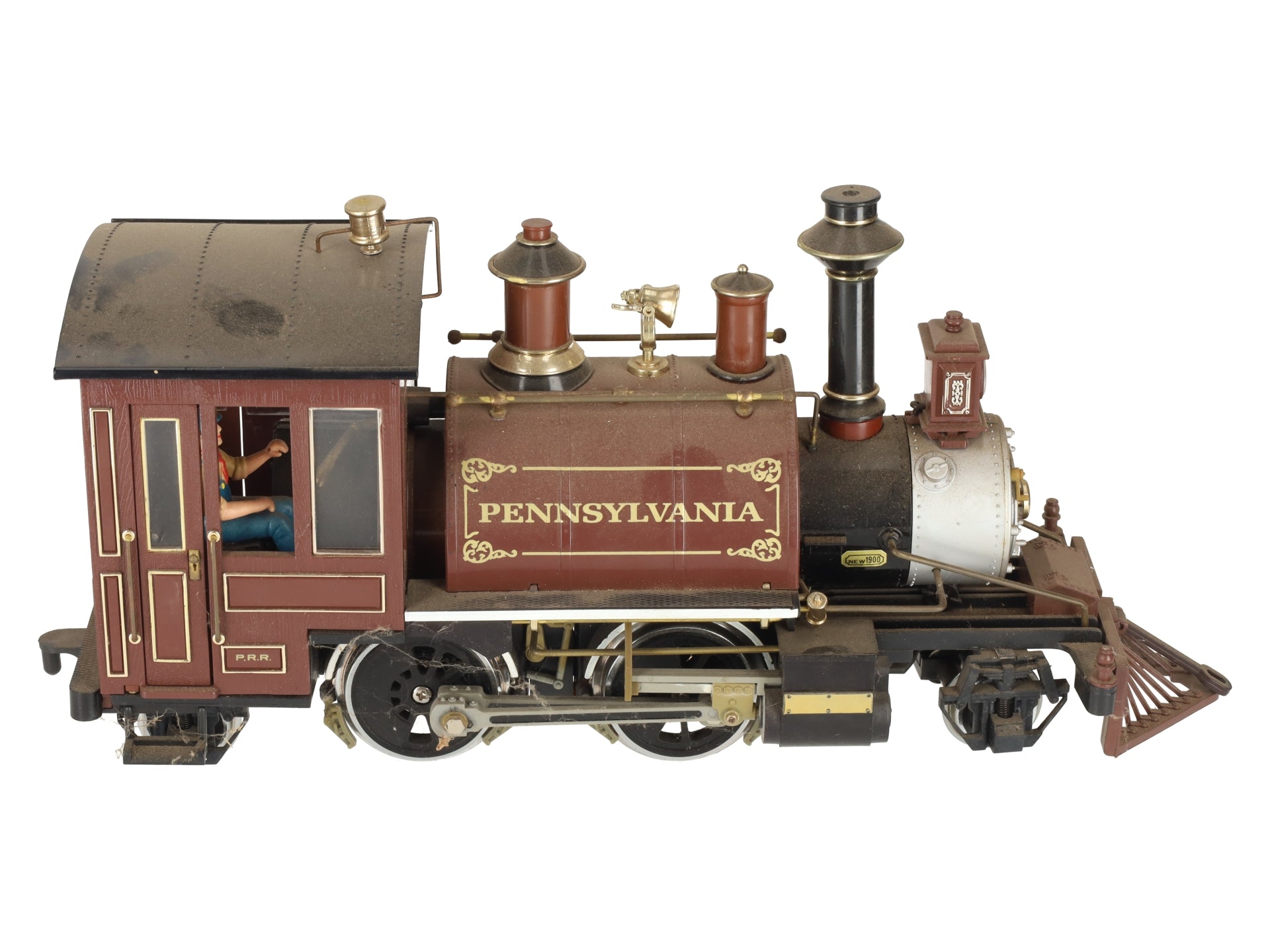 Aristo-Craft 21001 G Scale Pennsylvania Railroad Rogers 2-4-2 Steam Locomotive EX/Box
