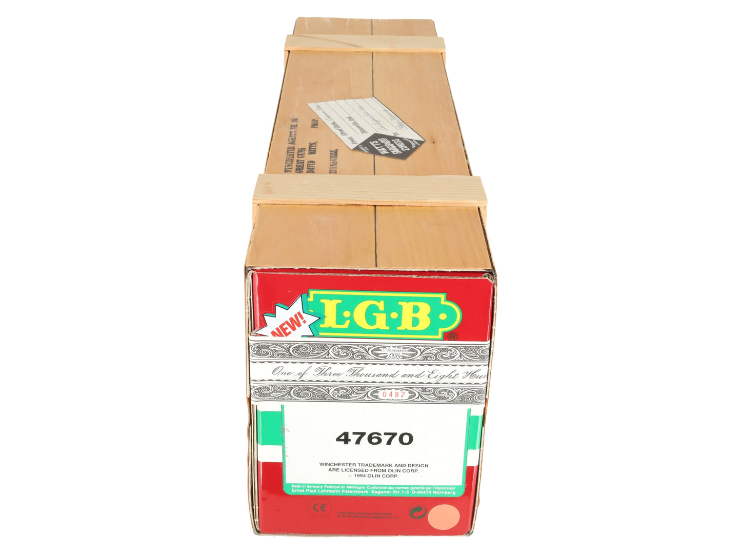 LGB 47670 G Scale Winchester Rifles Boxcar MT/Box