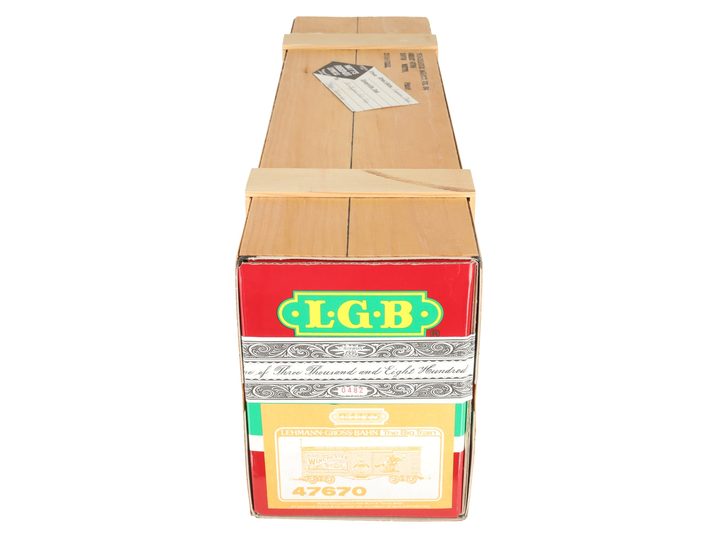 LGB 47670 G Scale Winchester Rifles Boxcar MT/Box