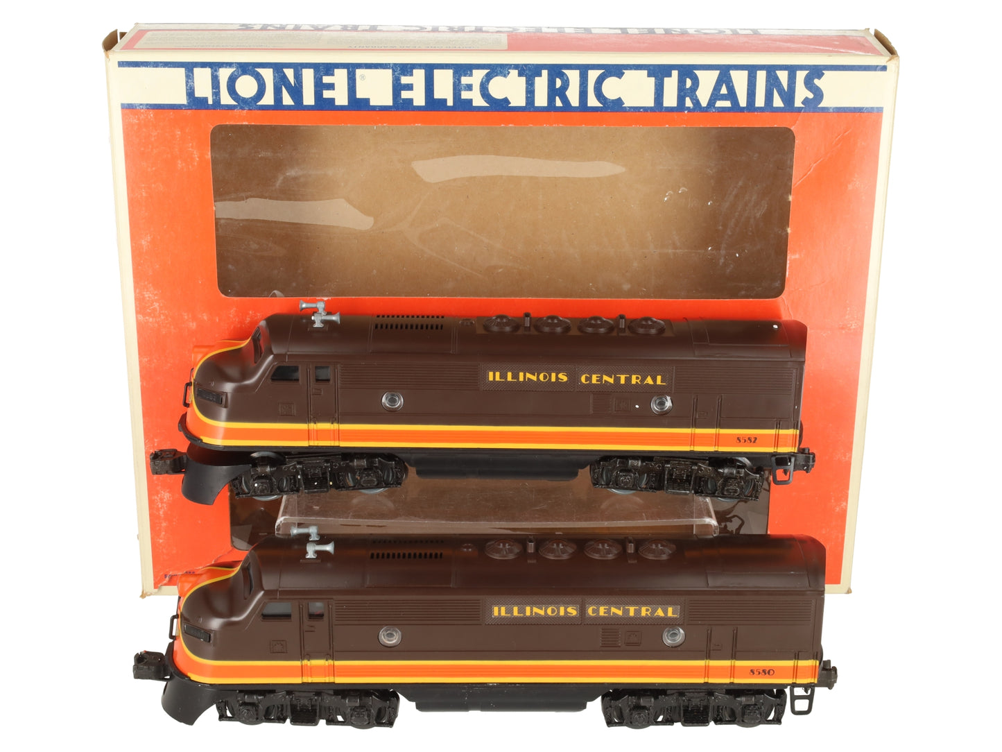 Lionel 6-8580 O Gauge Illinois Central F3 AA Diesel Locomotive Set LN/Box