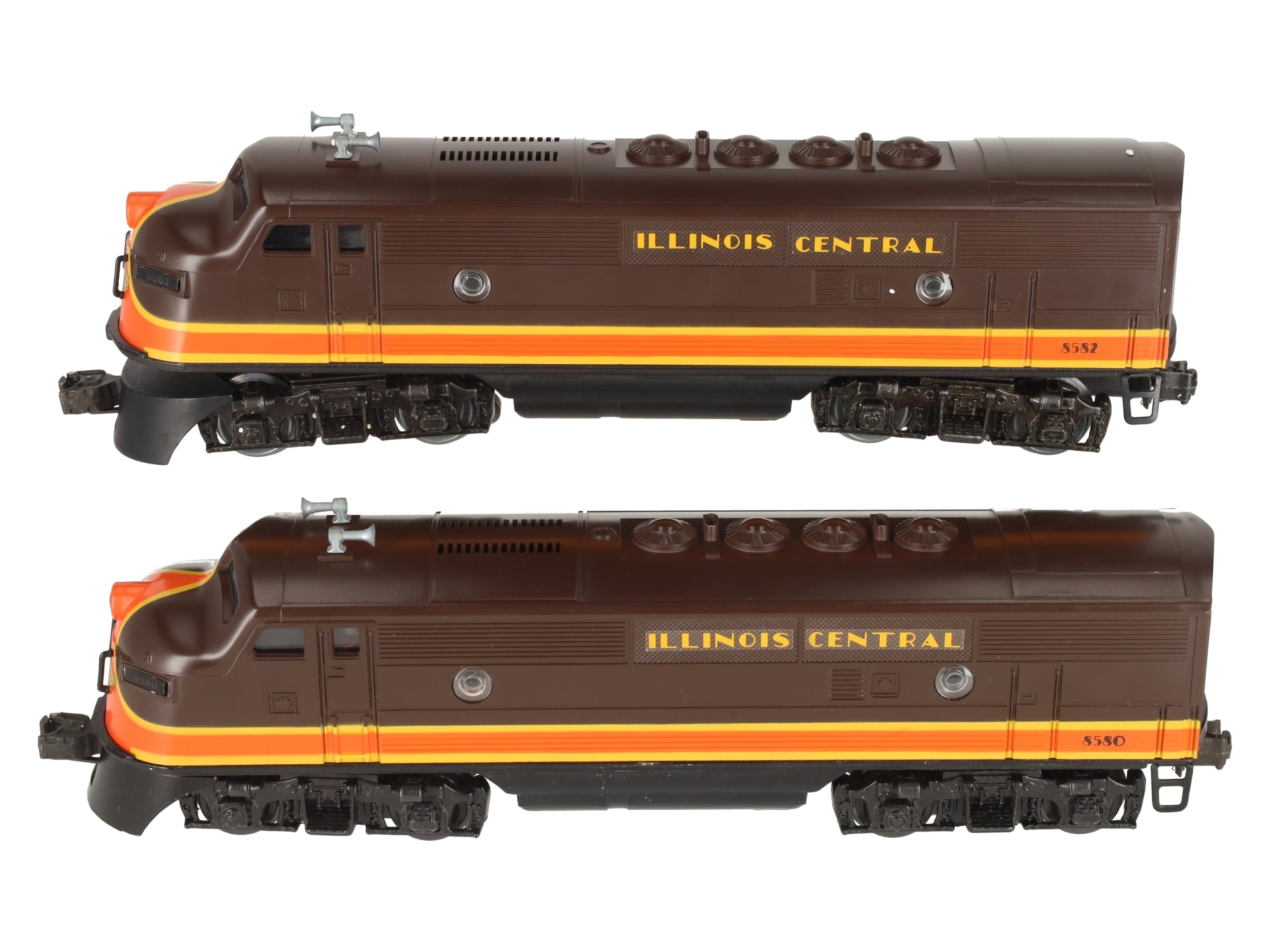 Lionel 6-8580 O Gauge Illinois Central F3 AA Diesel Locomotive Set LN/Box