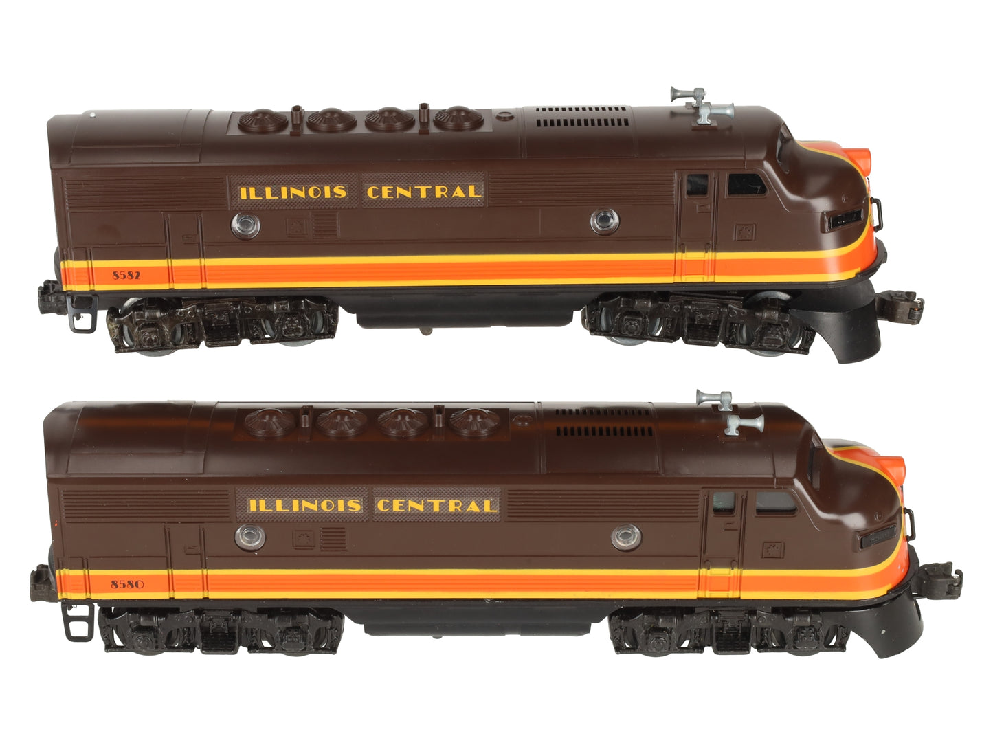 Lionel 6-8580 O Gauge Illinois Central F3 AA Diesel Locomotive Set LN/Box