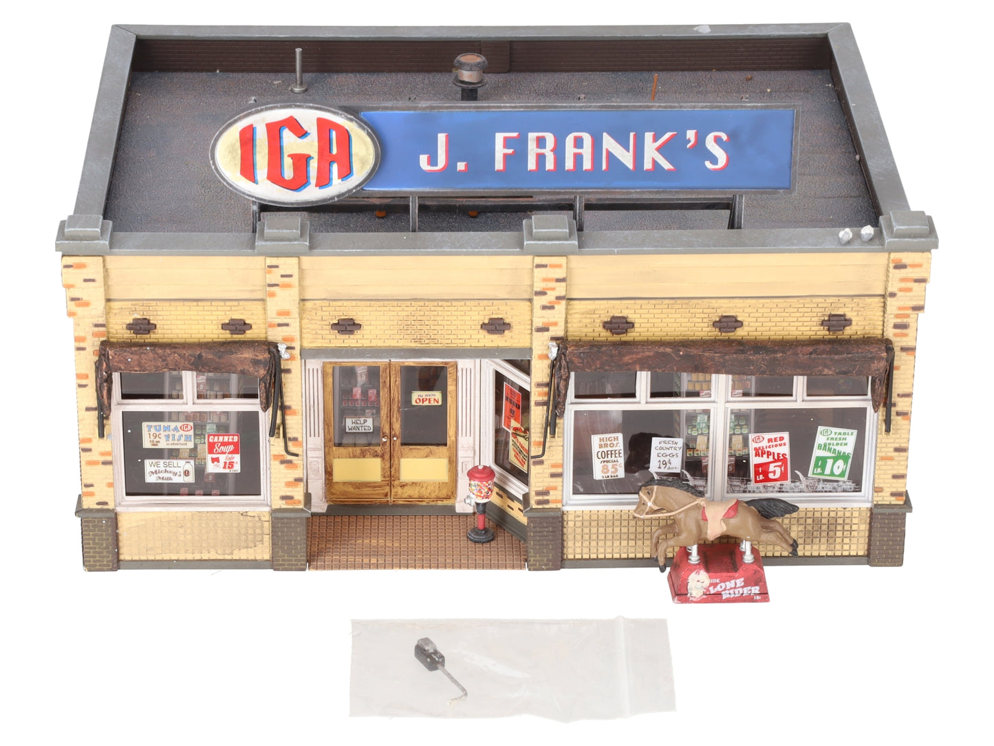 Woodland Scenics BR5851 O Scale Built-&-Ready J. Frank's Grocery Building VG