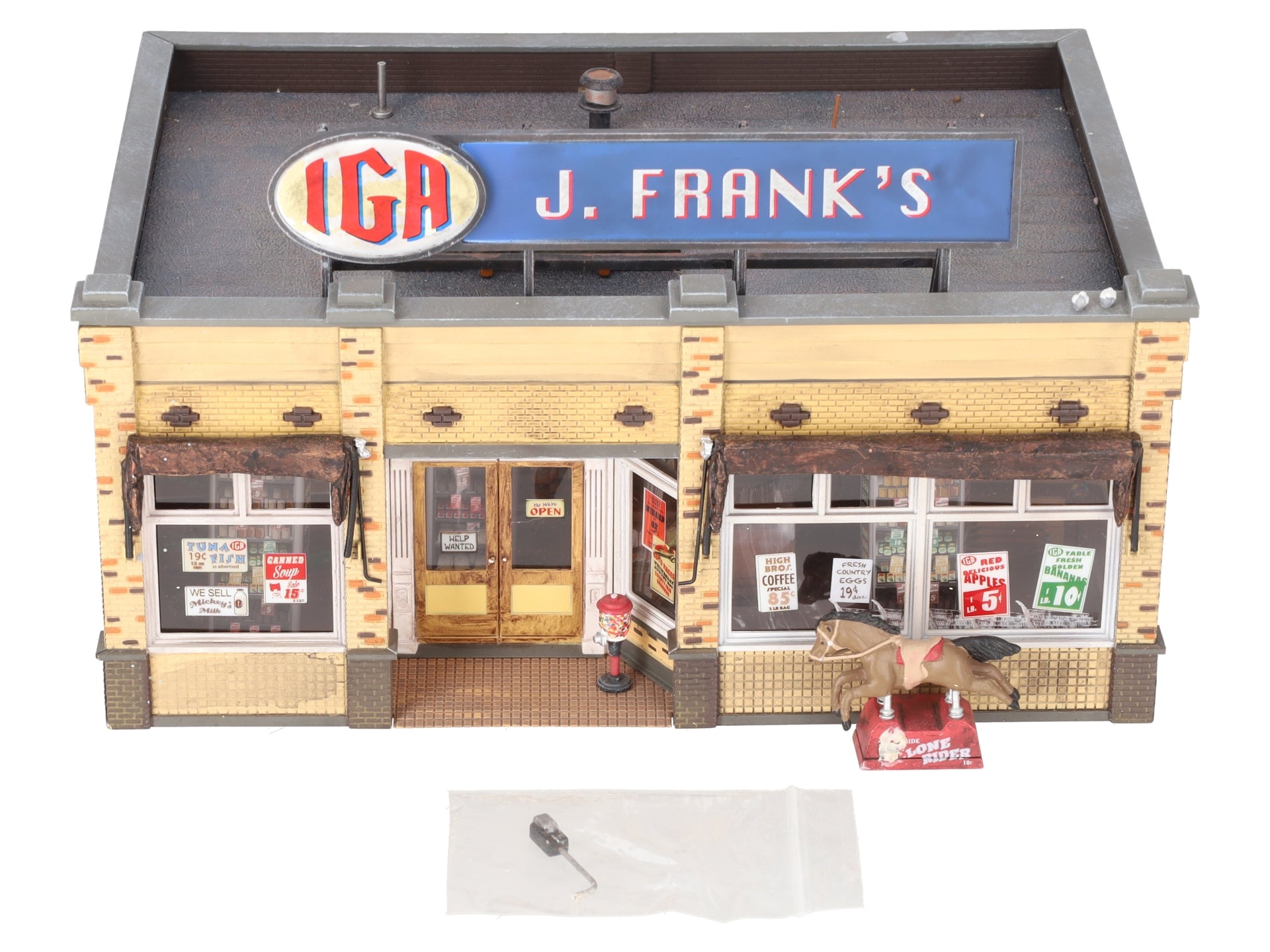 Woodland Scenics BR5851 O Scale Built-&-Ready J. Frank's Grocery Building VG