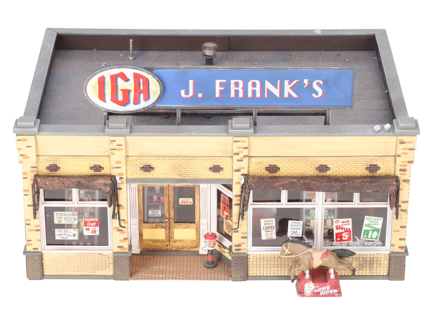 Woodland Scenics BR5851 O Scale Built-&-Ready J. Frank's Grocery Building VG