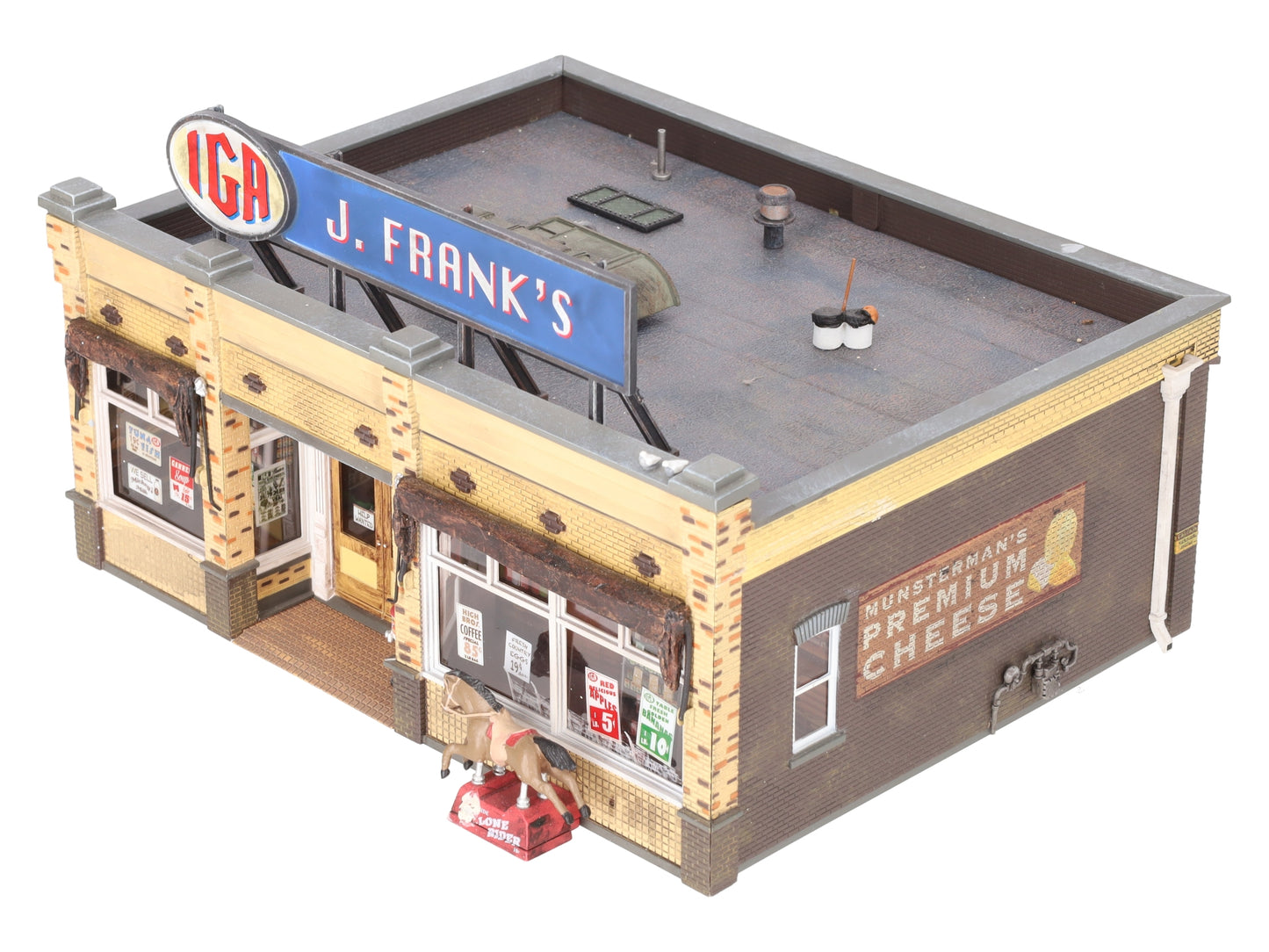 Woodland Scenics BR5851 O Scale Built-&-Ready J. Frank's Grocery Building VG