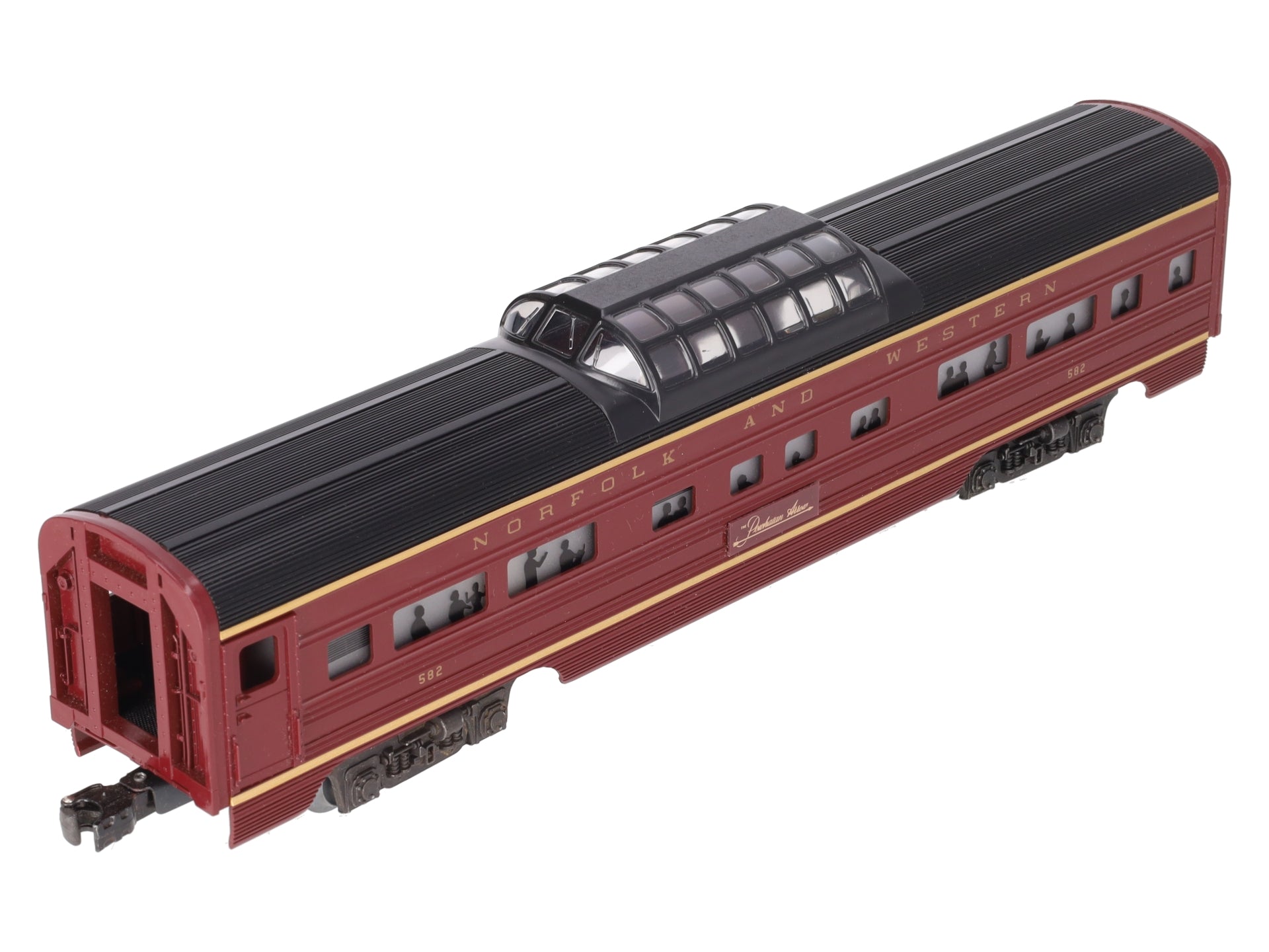 Lionel 6-9567 O Gauge Norfolk & Western Aluminum Vista Dome Car #582 EX/Box