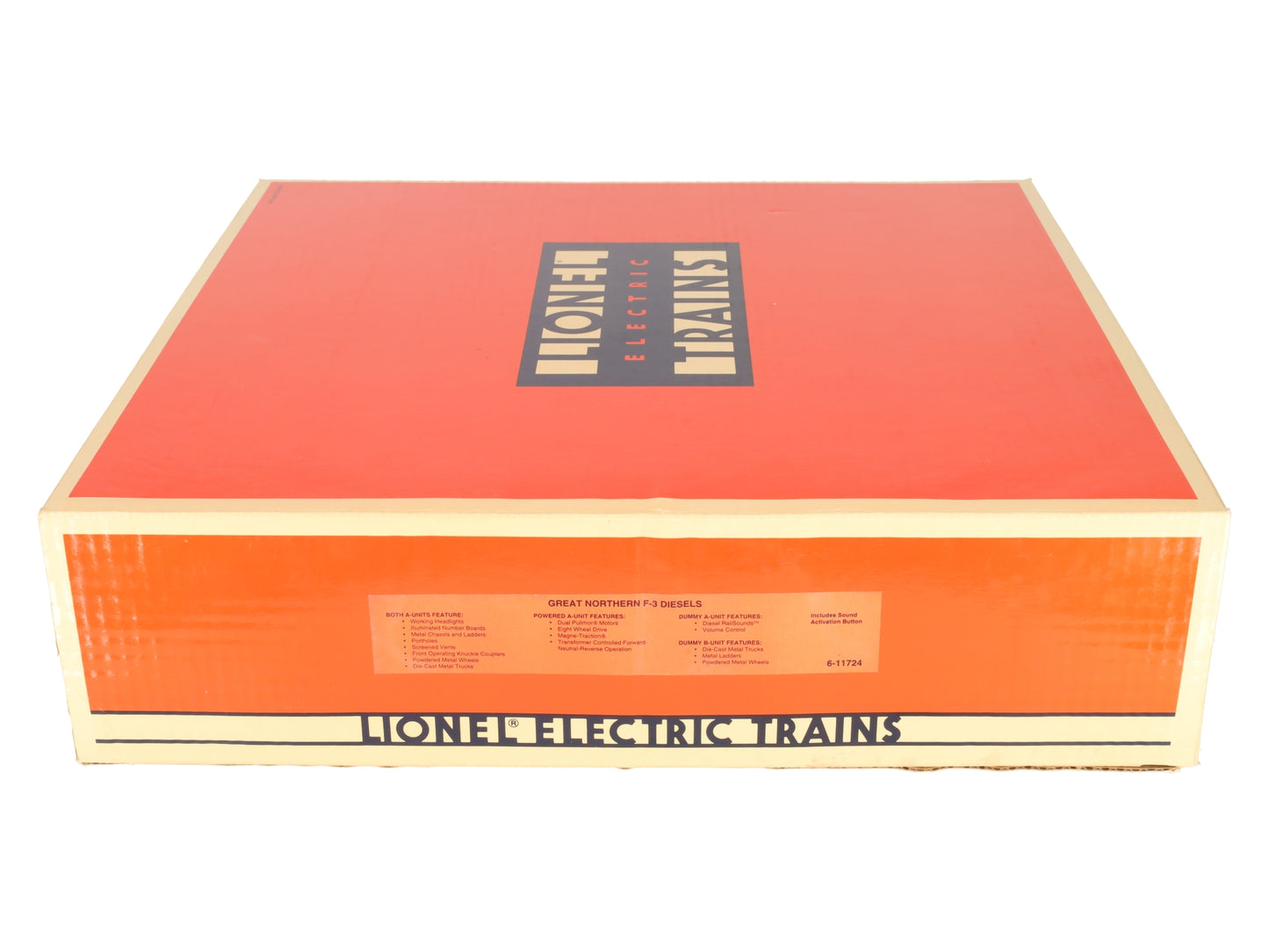 Lionel 6-11724 O Gauge Great Northern F3 ABA Diesel Locomotive Set LN/Box