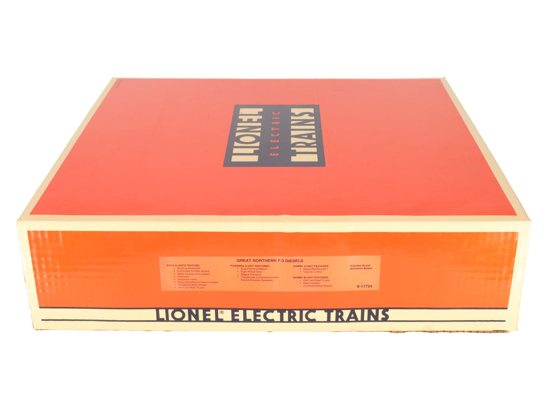 Lionel 6-11724 O Gauge Great Northern F3 ABA Diesel Locomotive Set LN/Box