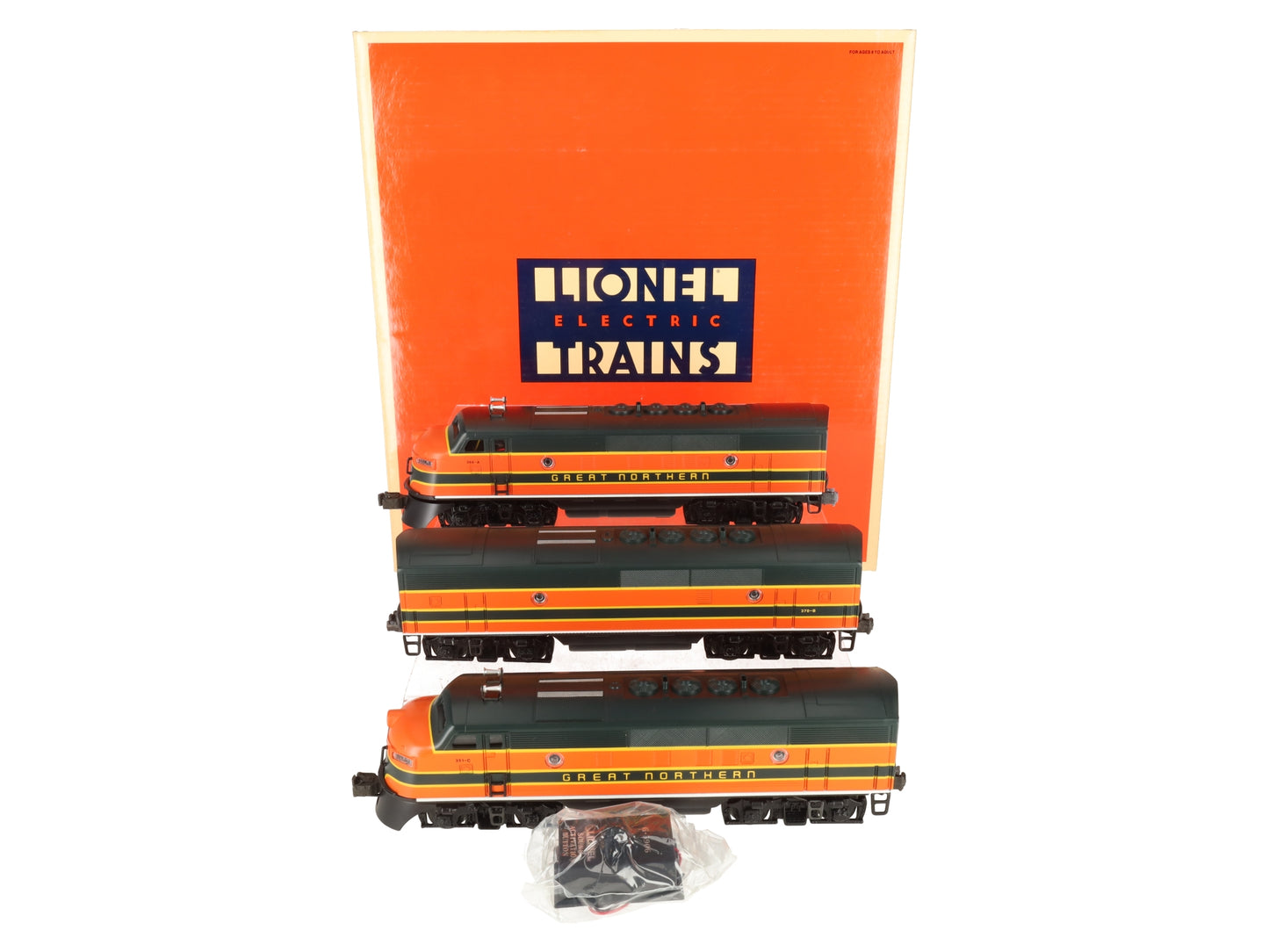 Lionel 6-11724 O Gauge Great Northern F3 ABA Diesel Locomotive Set LN/Box