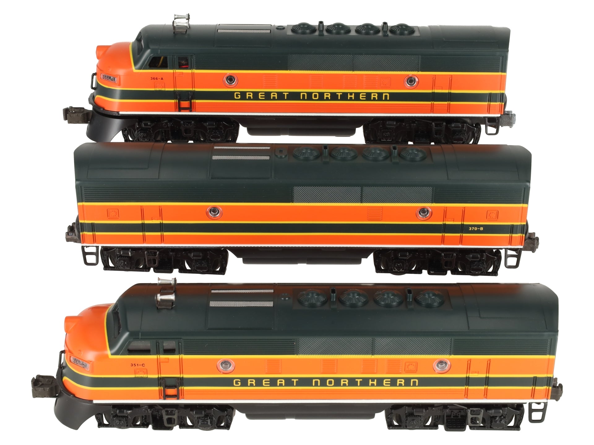 Lionel 6-11724 O Gauge Great Northern F3 ABA Diesel Locomotive Set LN/Box