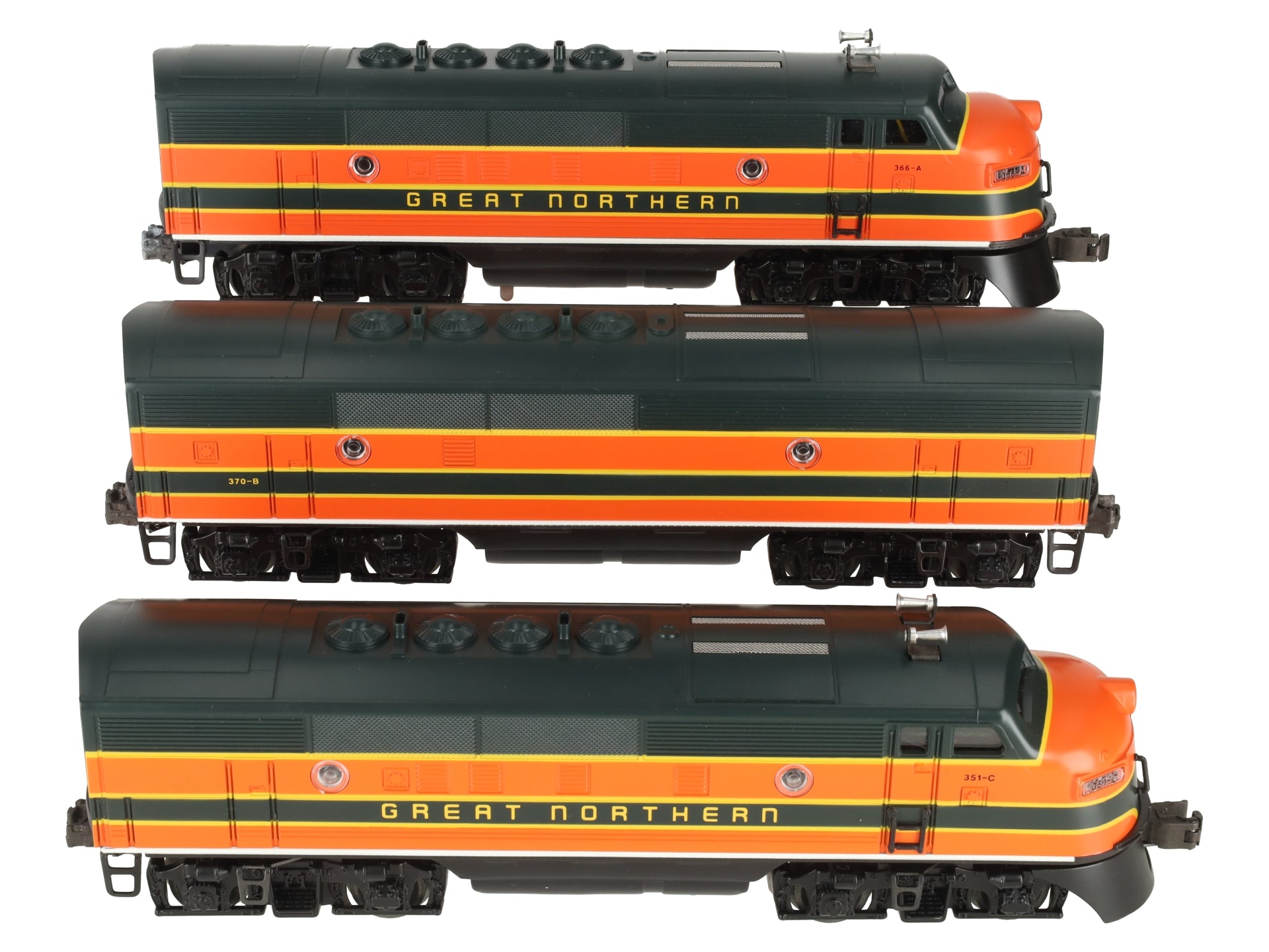 Lionel 6-11724 O Gauge Great Northern F3 ABA Diesel Locomotive Set LN/Box