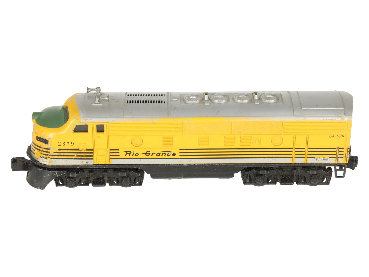 Lionel 2379 Vintage O Rio Grande F3 Powered Diesel Locomotive VG