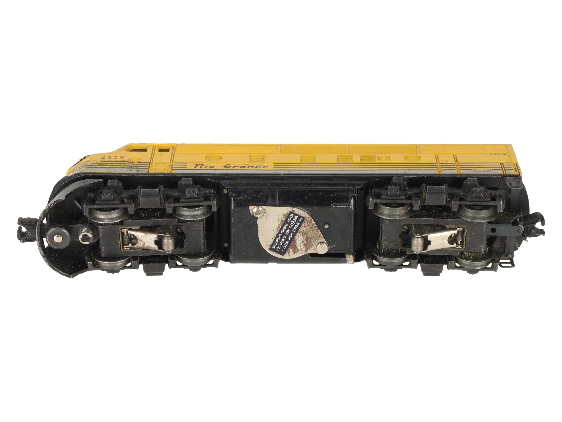 Lionel 2379 Vintage O Rio Grande F3 Powered Diesel Locomotive VG
