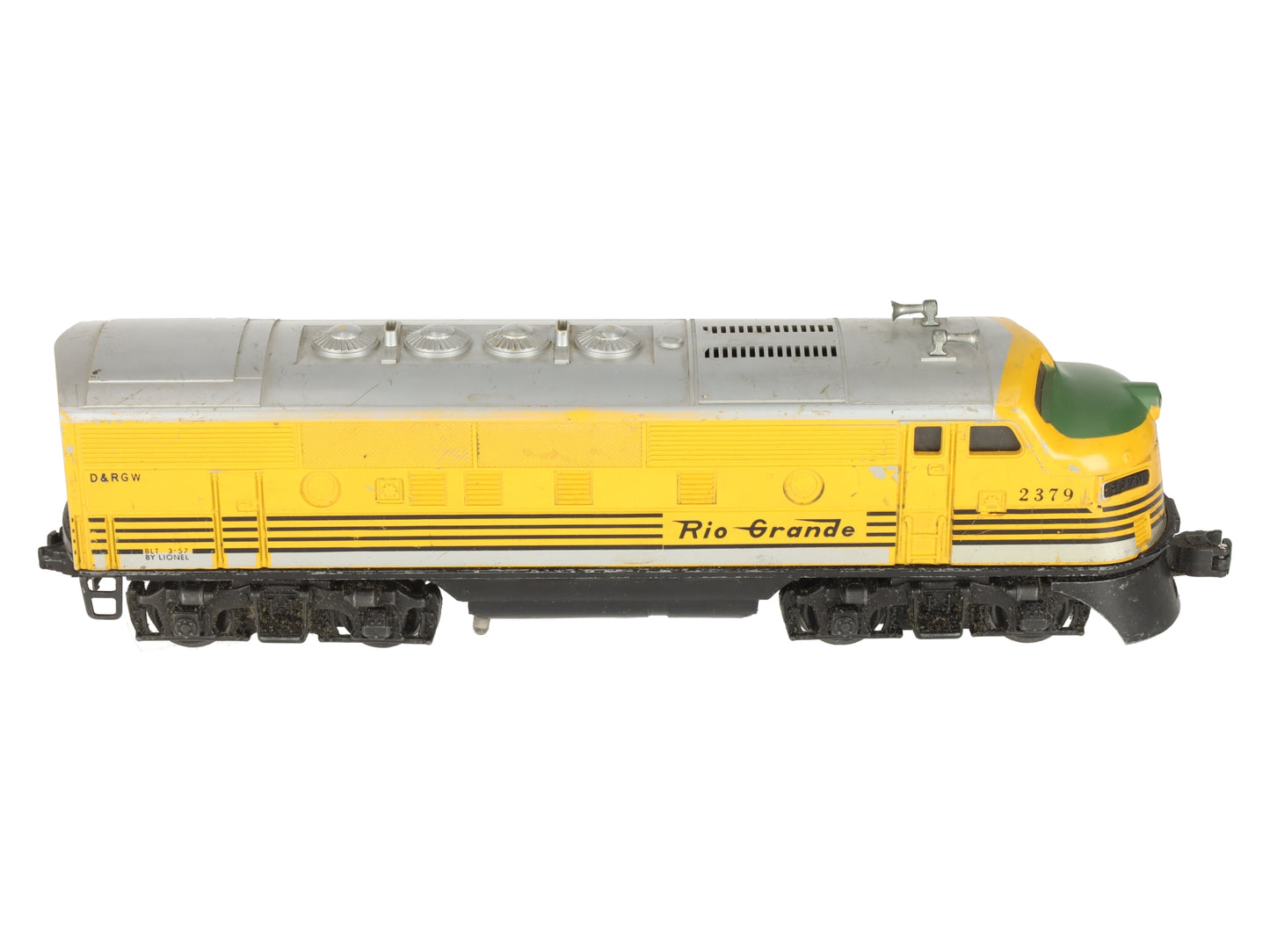 Lionel 2379 Vintage O Rio Grande F3 Powered Diesel Locomotive VG