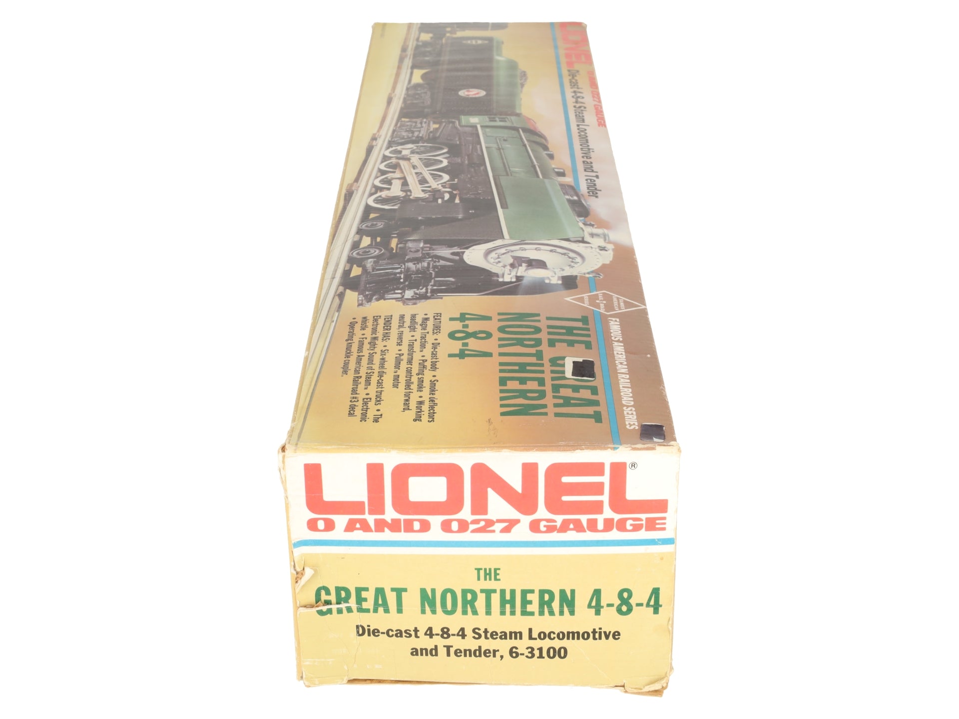 Lionel 6-3100 O Gauge Great Northern 4-8-4 Steam Locomotive & Tender LN/Box