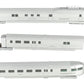 Con-Cor 001-8721 HO Burlington The Zephyr Streamline Motor Train Cars (Set of 3) LN/Box