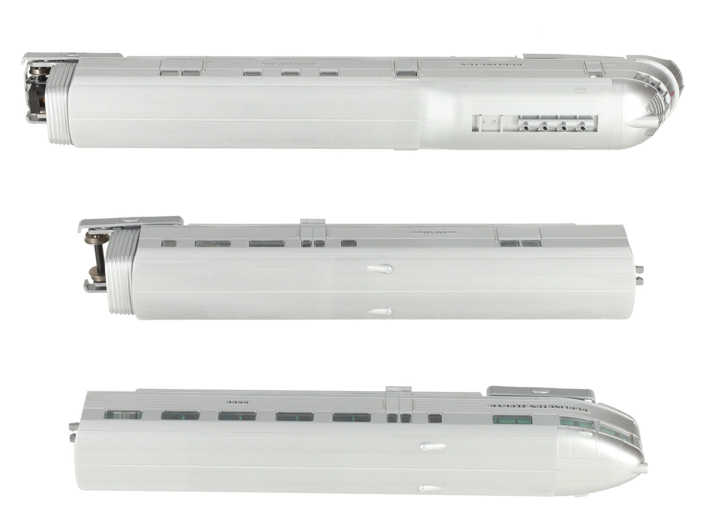 Con-Cor 001-8721 HO Burlington The Zephyr Streamline Motor Train Cars (Set of 3) LN/Box