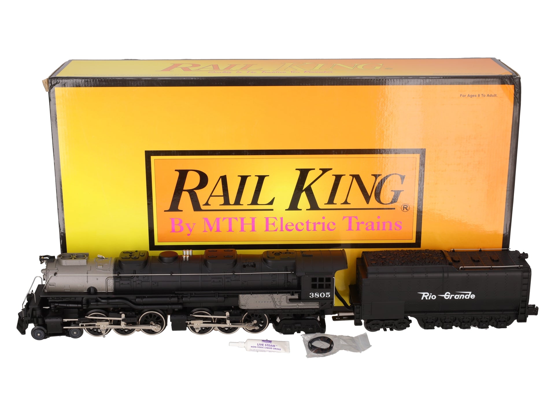 MTH 30-1189-1 O Gauge D&RG 4-6-6-4 Challenger Steam Loco & Tender #3505 w/PS2 EX/Box