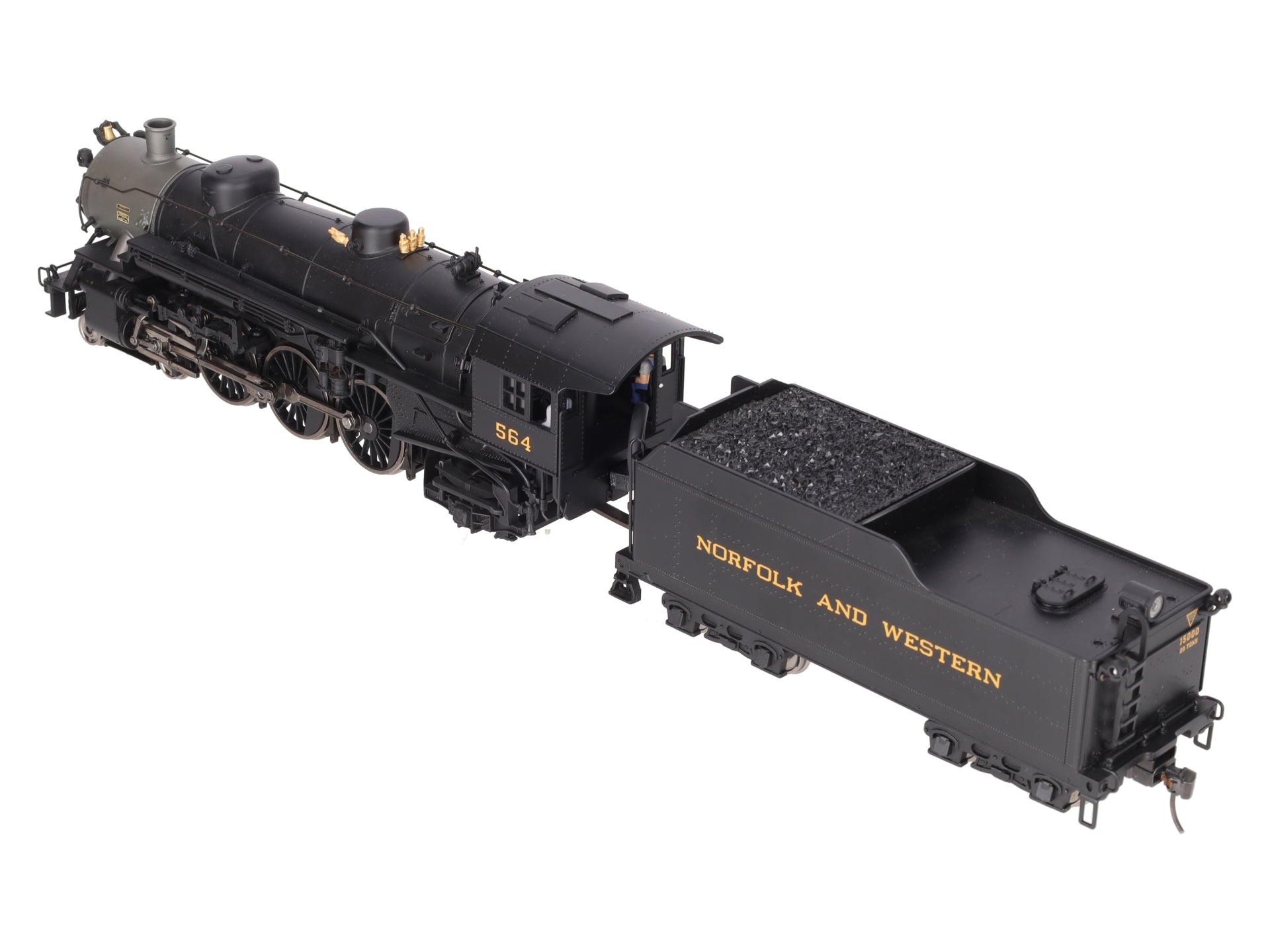 Weaver 1905LP N&W 4-6-2 Steam Loco. & Tender w/Snd&Smk #578 EX/Box