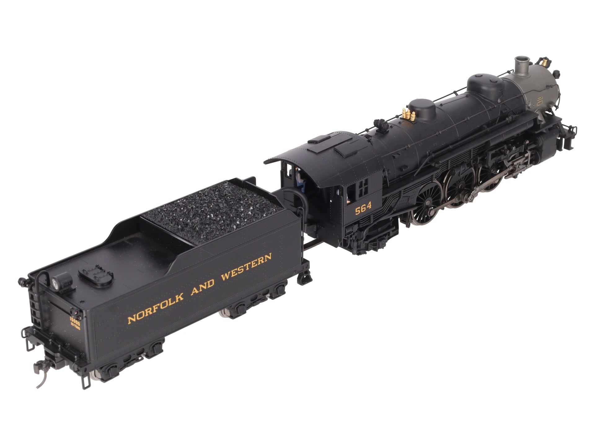 Weaver 1905LP N&W 4-6-2 Steam Loco. & Tender w/Snd&Smk #578 EX/Box