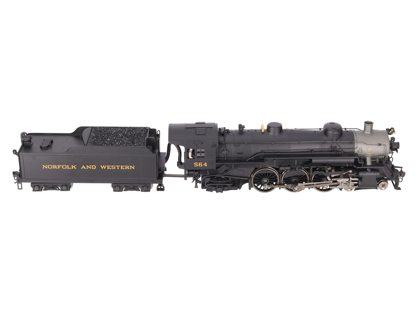Weaver 1905LP N&W 4-6-2 Steam Loco. & Tender w/Snd&Smk #578 EX/Box
