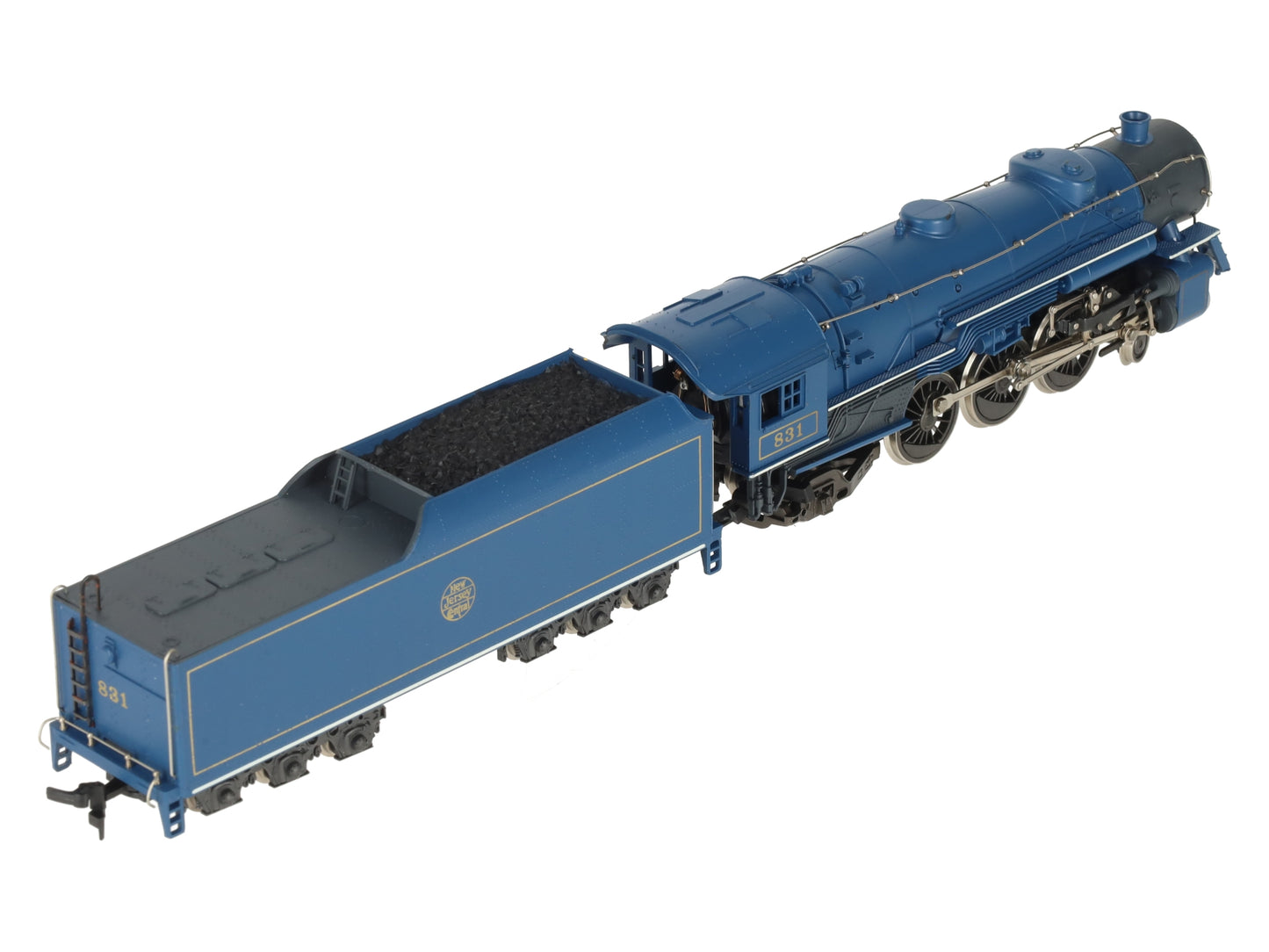 AHM 5087-10 HO CNJ 4-6-2 Steam Locomotive & Tender VG/Box