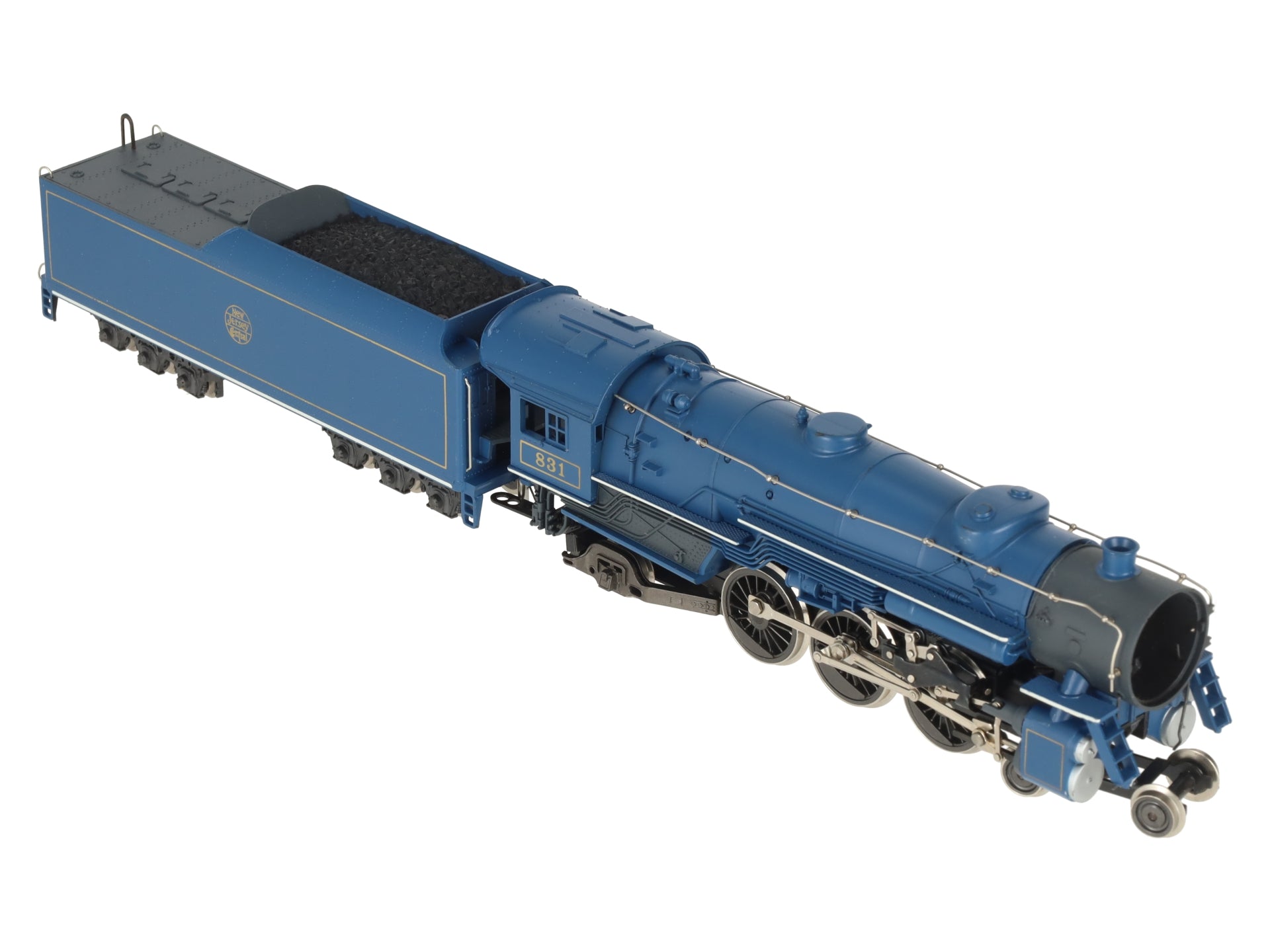 AHM 5087-10 HO CNJ 4-6-2 Steam Locomotive & Tender VG/Box