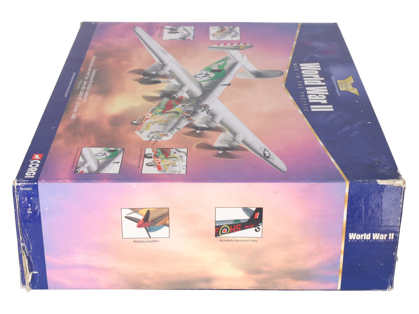 Corgi B-24J 1:72 Consolidated 'The Dragon and His Tail' 1945 Liberator Model VG/Box