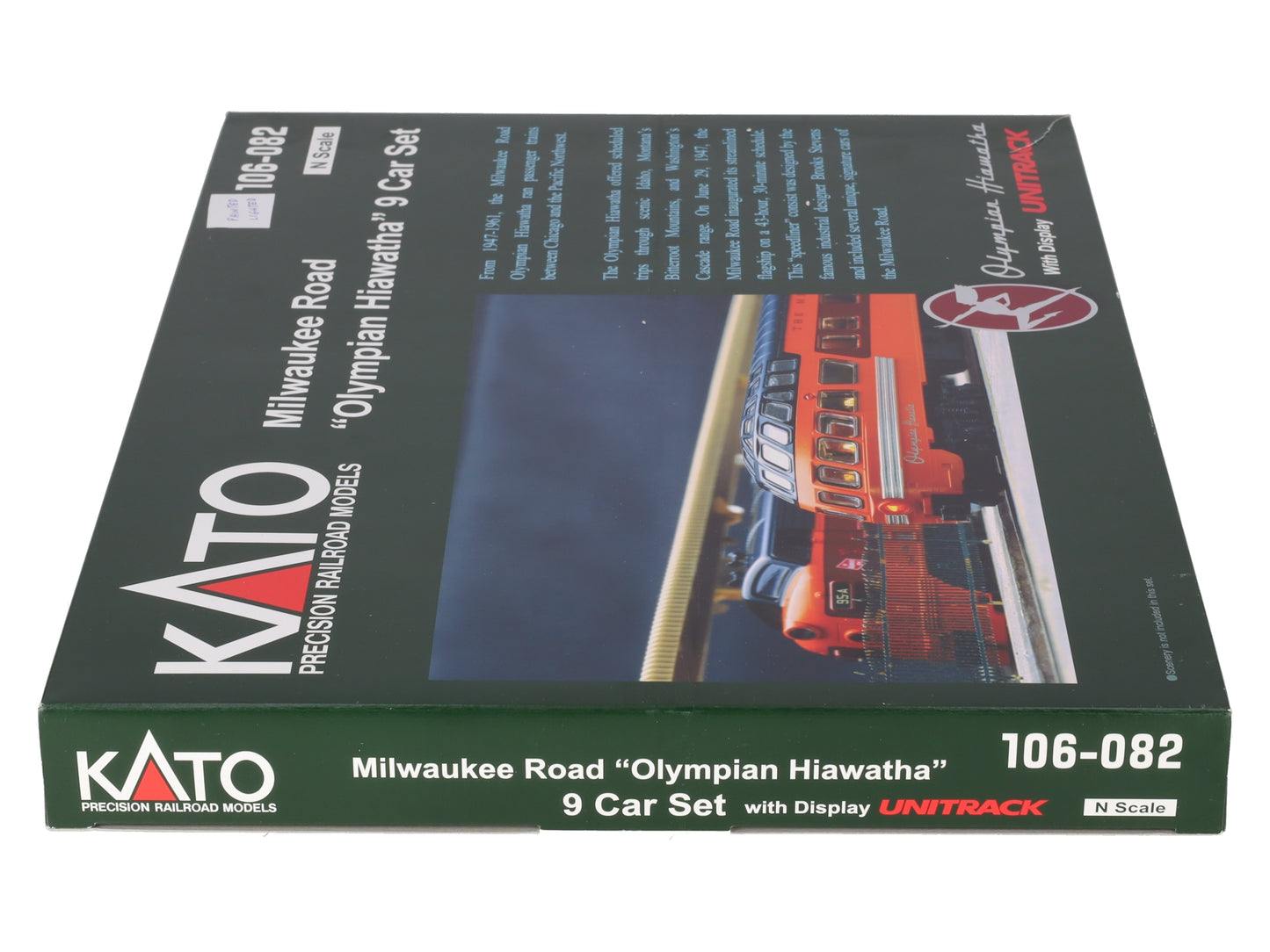Kato 106-082 N Custom MILW Road Olympian Hiawatha Passenger Car Set (Set of 9)/Box