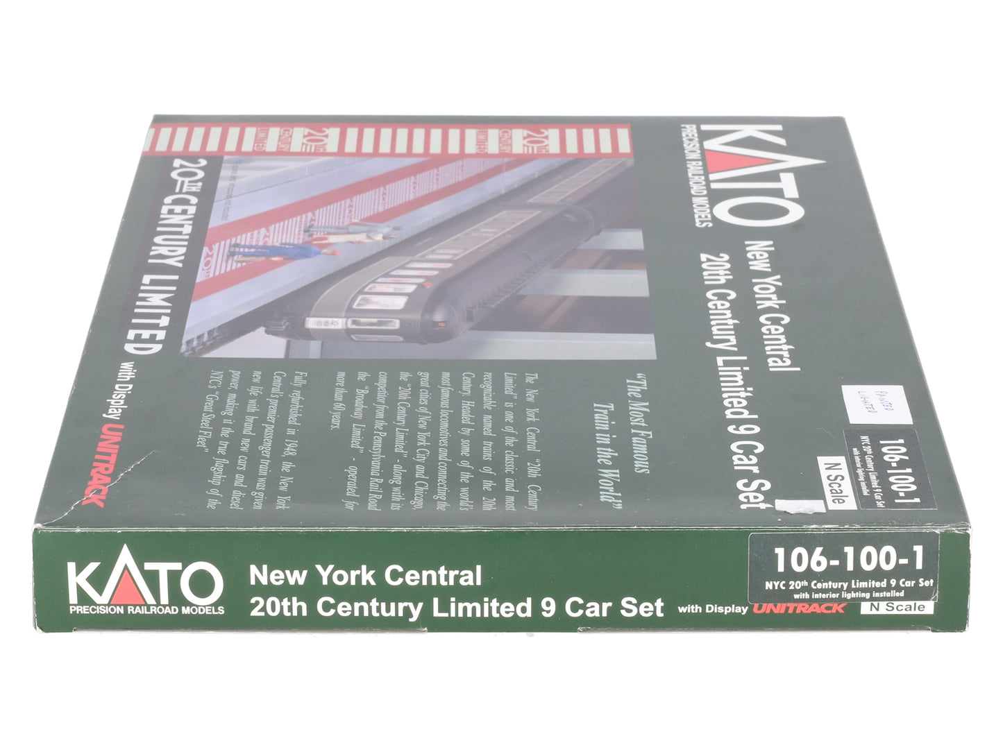 Kato 106-100-1 N Custom NYC 20th Century Limited Passenger Car (Set of 9)/Box