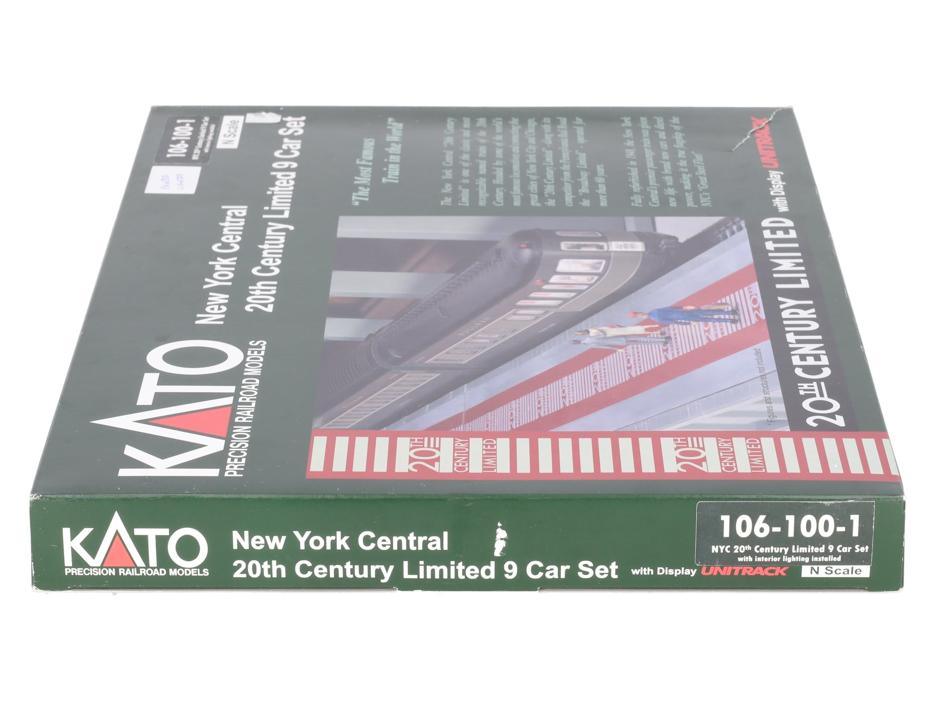 Kato 106-100-1 N Custom NYC 20th Century Limited Passenger Car (Set of 9)/Box