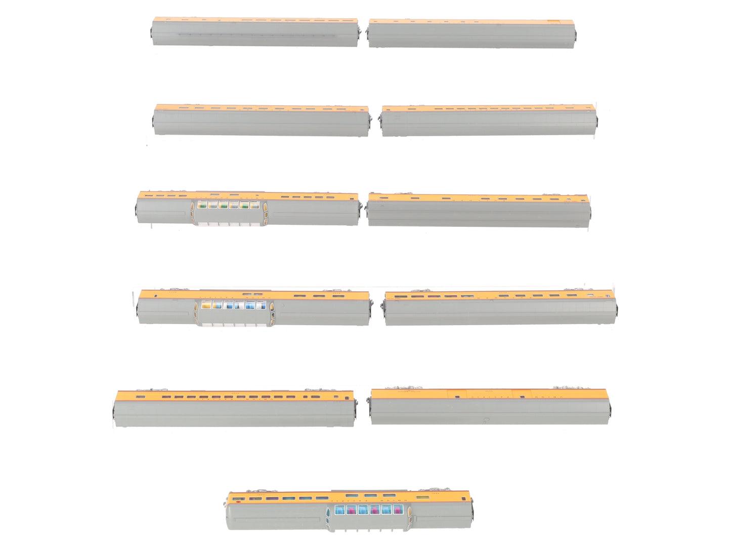 Kato 106-088 N Custom UP City of Los Angeles Passenger Car (Set of 11)/Box