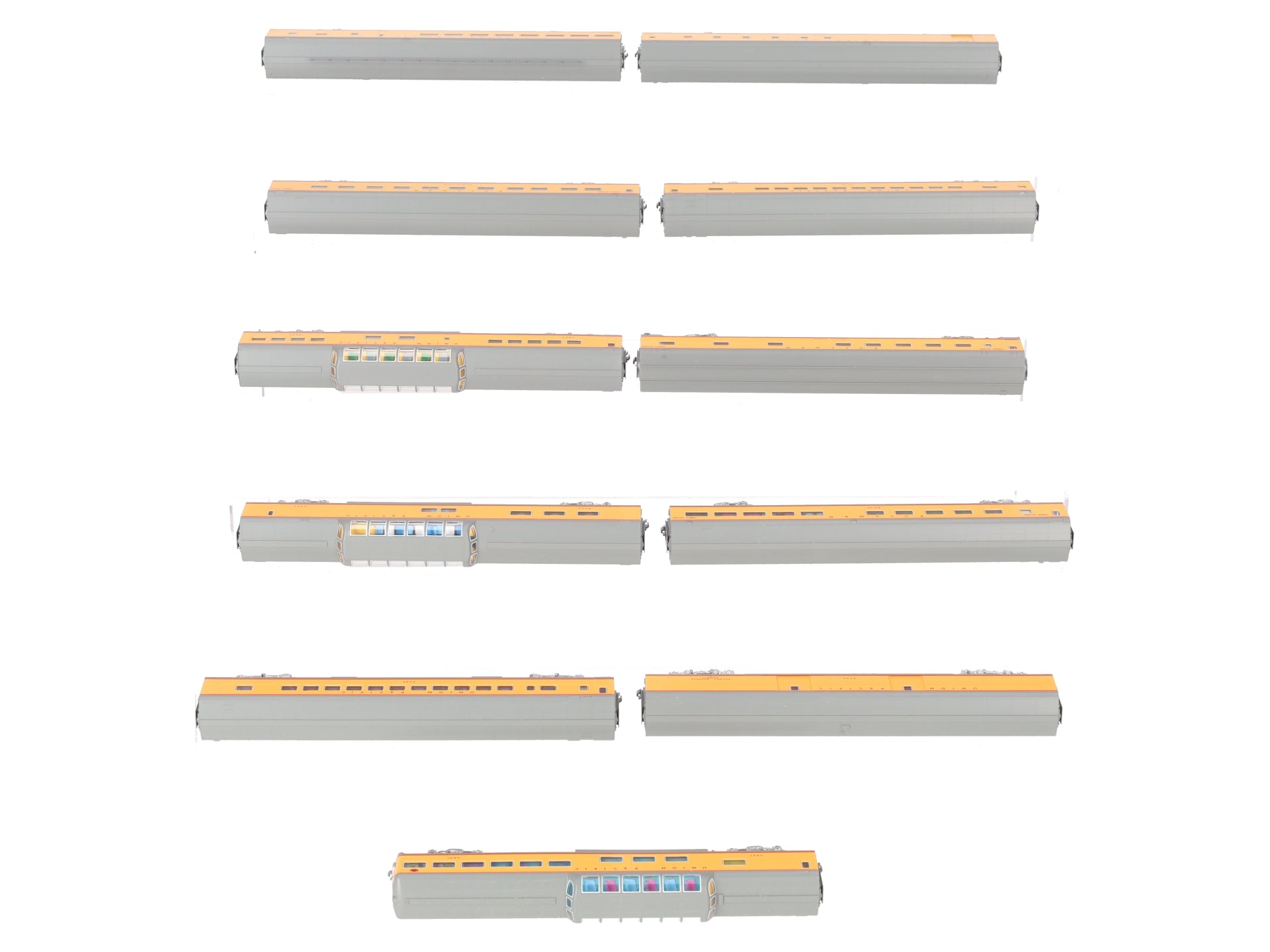 Kato 106-088 N Custom UP City of Los Angeles Passenger Car (Set of 11)/Box