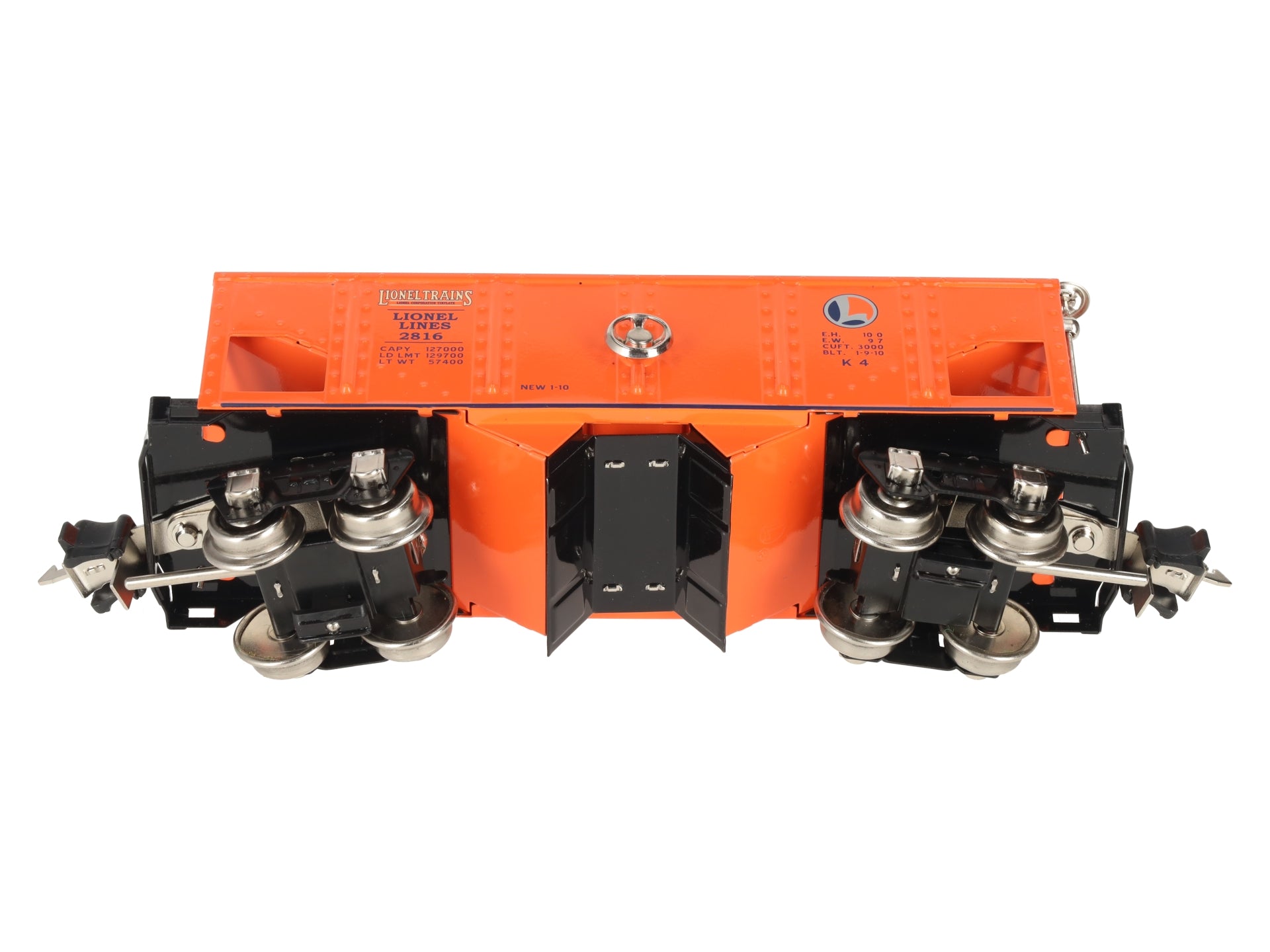 Lionel 11-70044 O Gauge Lionel Lines Orange Tinplate Hopper Car #2816
