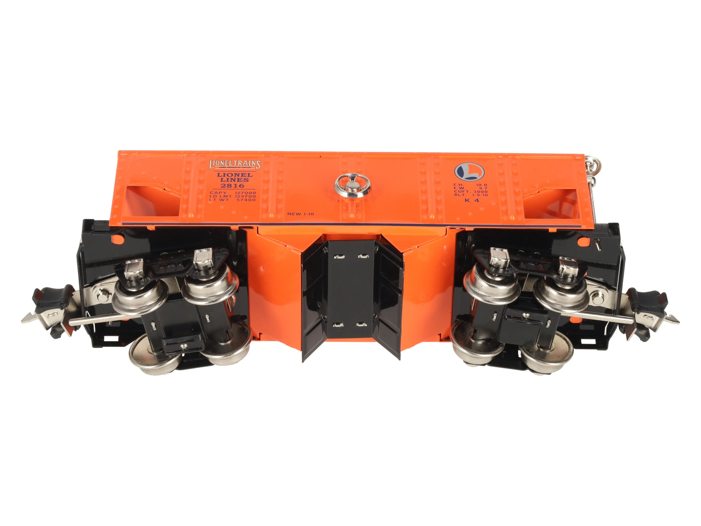 Lionel 11-70044 O Gauge Lionel Lines Orange Tinplate Hopper Car #2816 LN/Box
