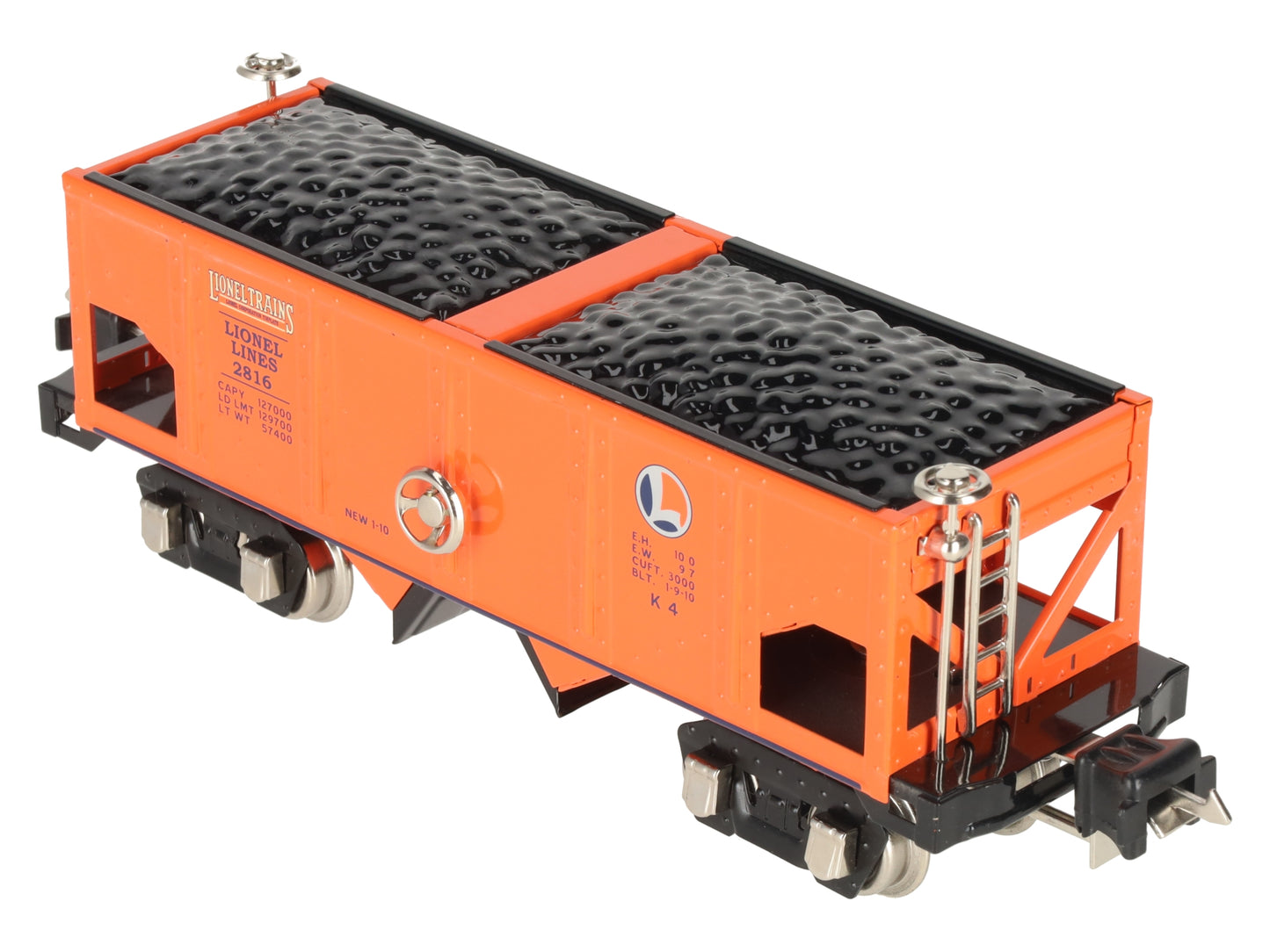 Lionel 11-70044 O Gauge Lionel Lines Orange Tinplate Hopper Car #2816 LN/Box