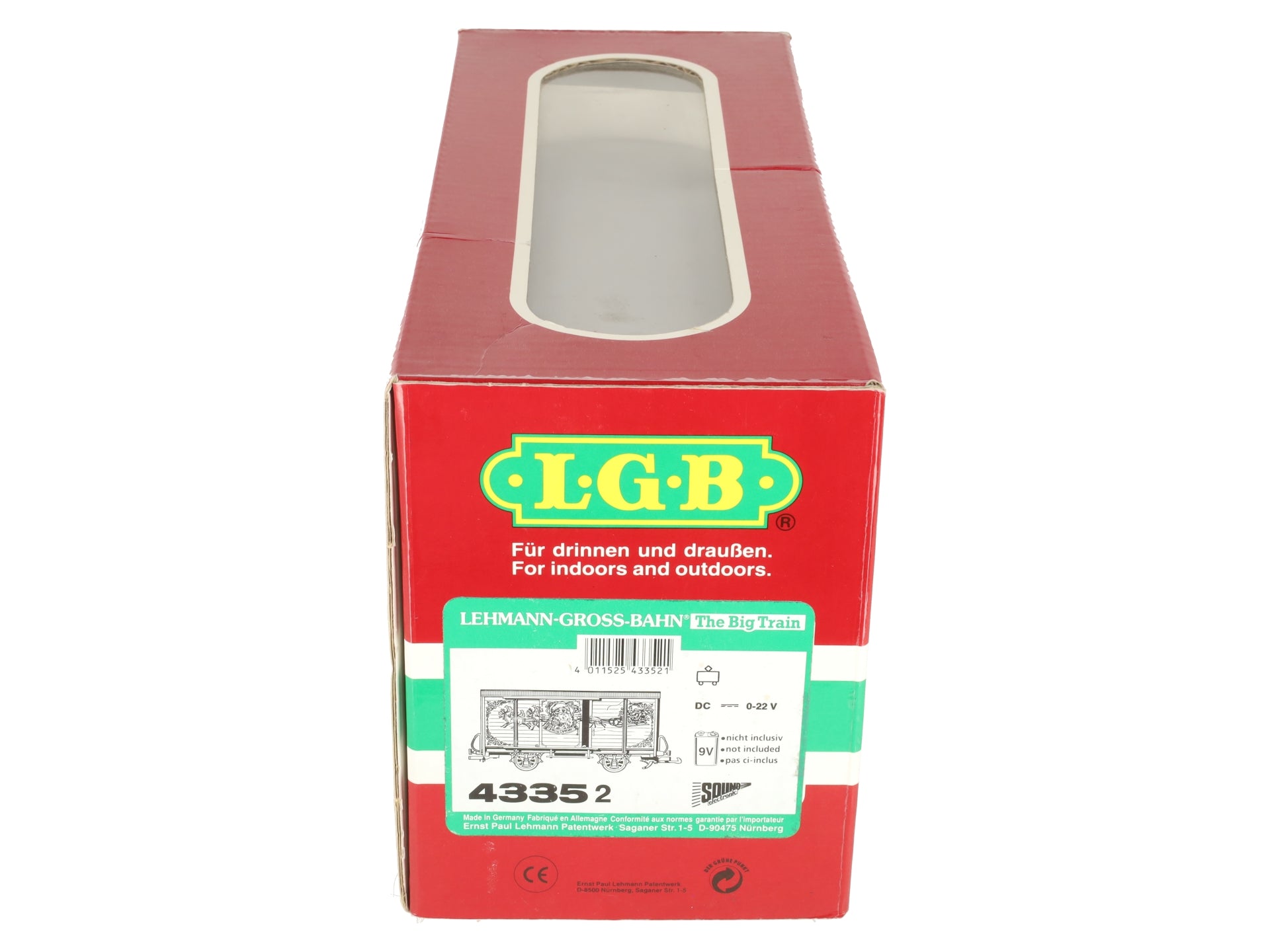 LGB 43352 G Scale Merry Christmas Sound Boxcar w/Metal Wheels LN/Box