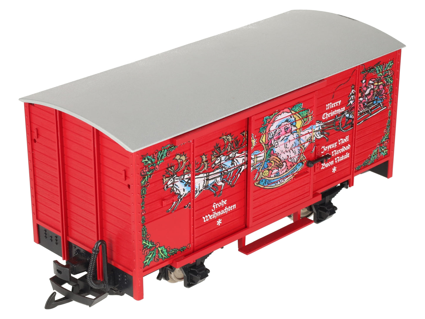 LGB 43352 G Scale Merry Christmas Sound Boxcar w/Metal Wheels LN/Box
